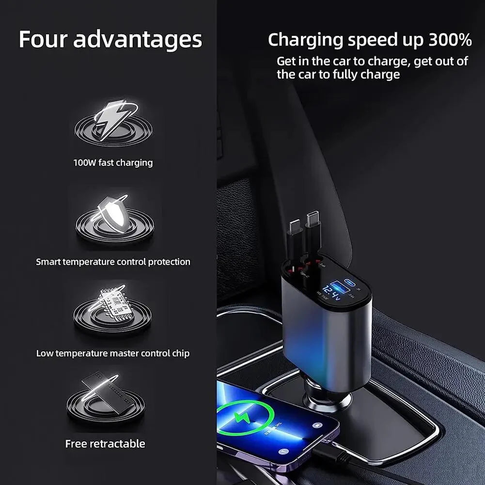 4-In-1 Car Charger