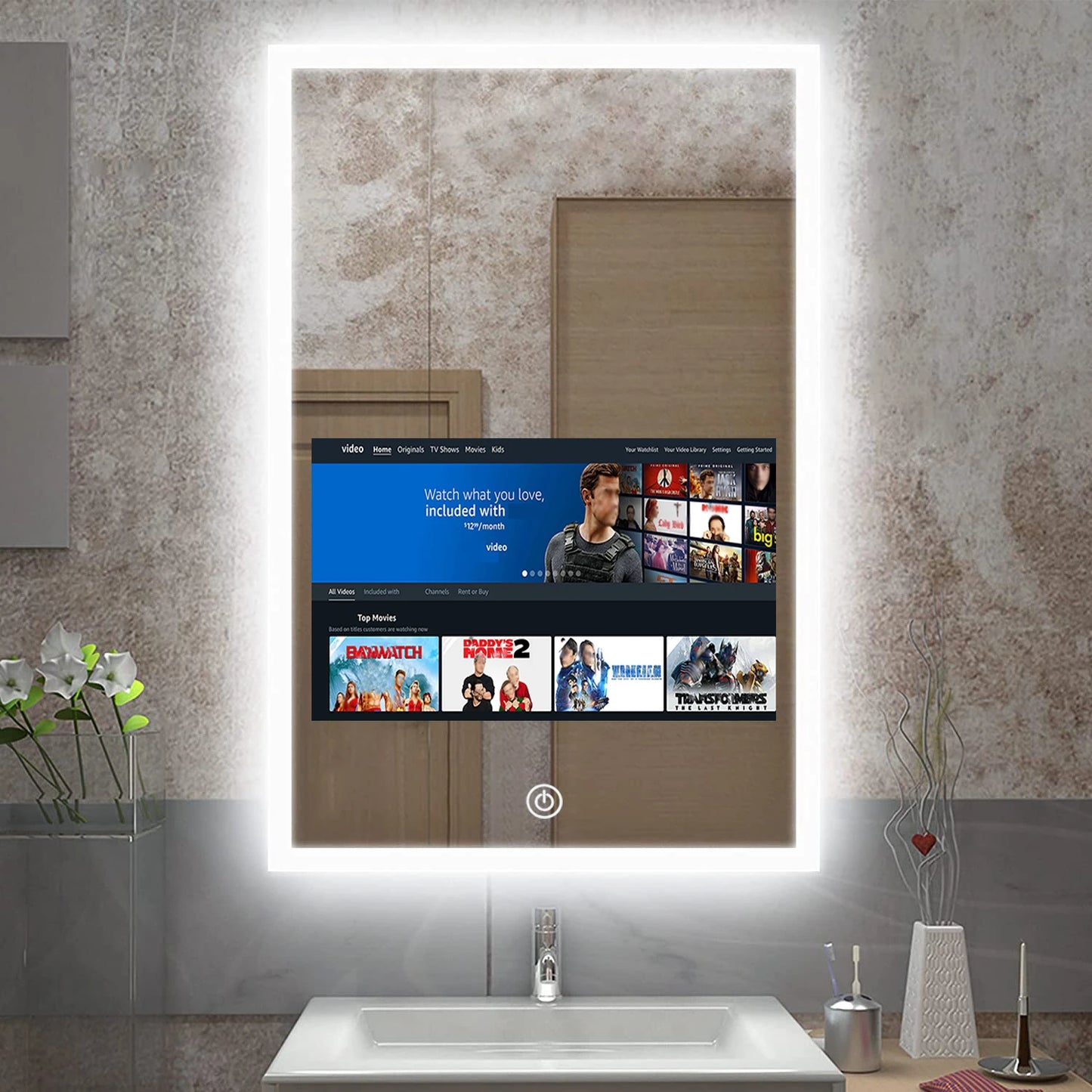 Touch Screen Smart Bathroom Mirror